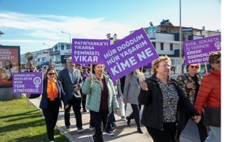 Güzelbahçe Kadına şiddete hayır dedi