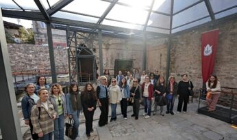 Sanat ve tarihi buluşturan Kıllıoğlu Hamamı’na yoğun ilgi