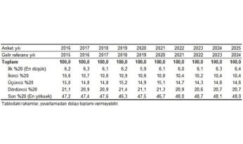 Gelir Dağılımı İstatistikleri, 2025