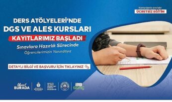 İBB Ders Atölyeleri’nde Ücretsiz ALES ve DGS Kursları Başlıyor