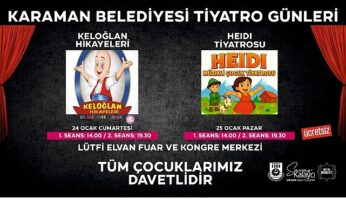 Karaman Belediyesi’nden Çocuklara Tiyatro Şöleni