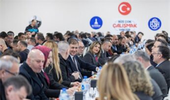 Başkan Tugay güne ESHOT atölyesinde başladı