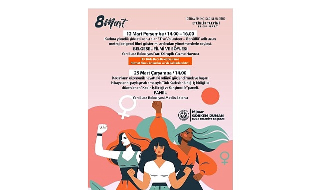 Buca’da Emekçi Kadınlar Günü dolu dolu geçecek